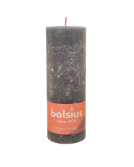 Ρουστίκ Κερί 190/68mm Bolsius -Stormy Grey