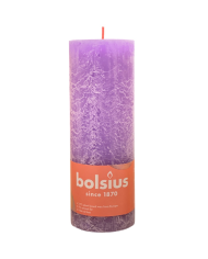 Ρουστίκ Κερί 190/68mm Bolsius -Vibrant Violet
