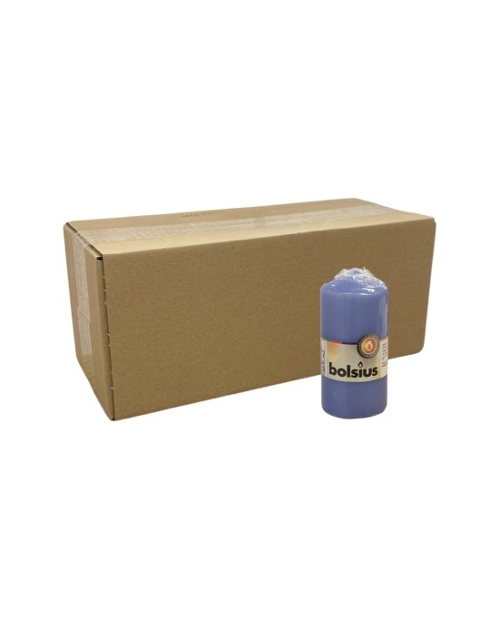 Κερί Κορμός Bolsius 120/58mm-Μπλε(Κιβώτιο-10τμχ)