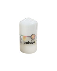 Κερί Κορμός Bolsius 130/68mm-Λευκό(Κιβώτιο-8τμχ)