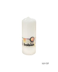 Κερί Κορμός Bolsius 150/58mm-Λευκό(Κιβώτιο-10τμχ)