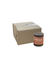 Κερί Κορμός Ρουστίκ Bolsius 80/68mm-Γκρι(Κιβώτιο-4τμχ)