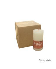 Κερί Κορμός Ρουστίκ Bolsius 130/68mm-Λευκό