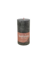 Κερί Κορμός Ρουστίκ Bolsius 130/68mm-Γκρι(Κιβώτιο-4τμχ)