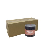 Κερί Κορμός Ρουστίκ Bolsius 100/100mm-Γκρι(Κιβώτιο-3τμχ)