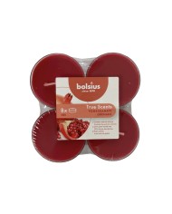 Αρωματικό Ρεσώ 8ωρών Clear Cup Bolsius True Scents 8άδα - Ρόδι(Κιβώτιο-6τμχ)