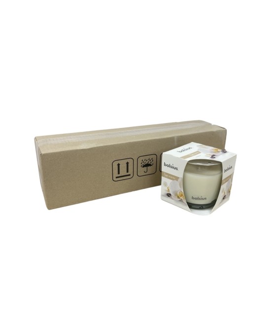 Αρωματικό Κερί Σε Ποτήρι 95/95mm Bolsius True Scents -Βανίλια(Κιβώτιο-4τμχ)