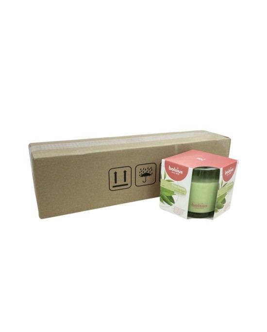 Αρωματικό Κερί Σε Ποτήρι 95/95mm Bolsius True Scents -Πράσινο Τσάι(Κιβώτιο-4τμχ)
