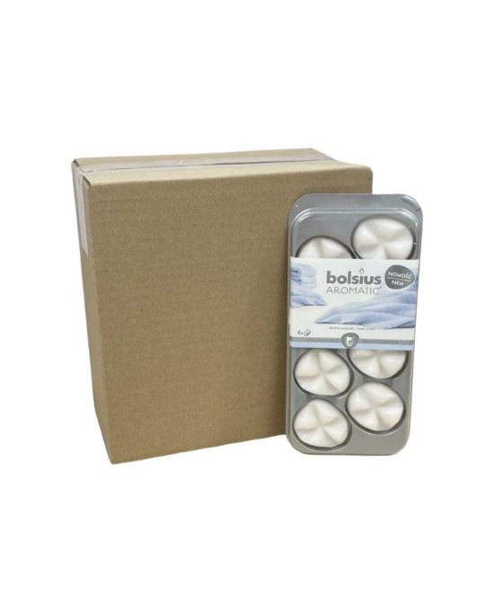 Waxmelts Aromatic Bolsius 8άδα - Fresh Linen (Κιβώτιο-8τμχ)