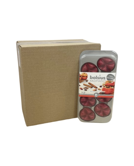 Waxmelts Aromatic Bolsius 8άδα - Baked Apple (Κιβώτιο-8τμχ)