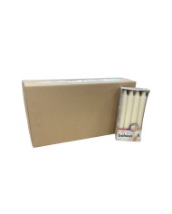 Κεριά Κηροπηγίου(Σπαρματσέτα) 180/21.3mm Bolsius 8άδα - Ιβουάρ(Κιβώτιο-8τμχ)