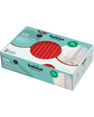 Κεριά Κωνικά Κηροπηγίου(Σπαρματσέτα) 245/24mm Bolsius 100άδα - Κόκκινο
