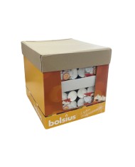 Ρεσώ 27άδα Bolsius 3.5 ωρών-Λευκό(Κιβώτιο-32τμχ)