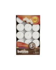 Ρεσώ 30άδα Bolsius 8 ωρών-Λευκό (Κιβώτιο-4τμχ)